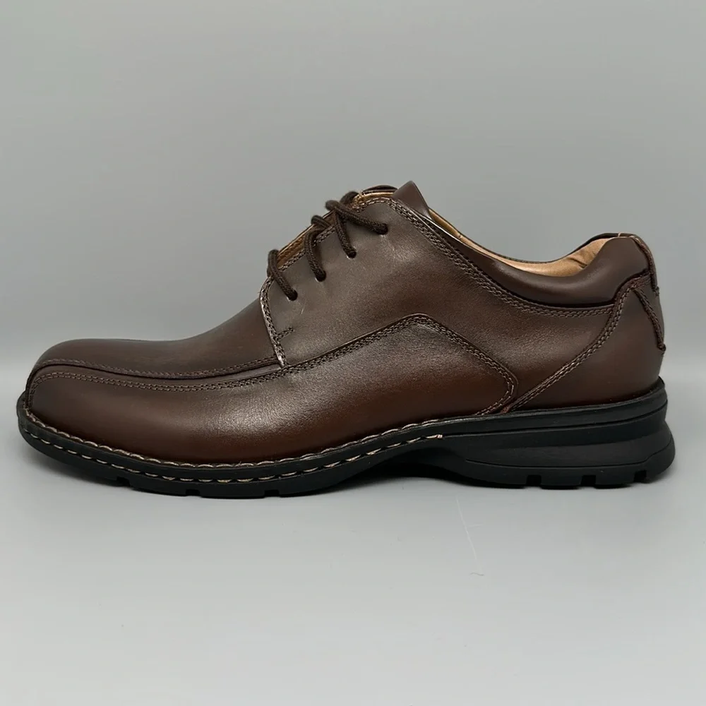 Dockers Trustee Dark Leather Oxford Dress Shoes Men's Sz‎ 10.5 New!